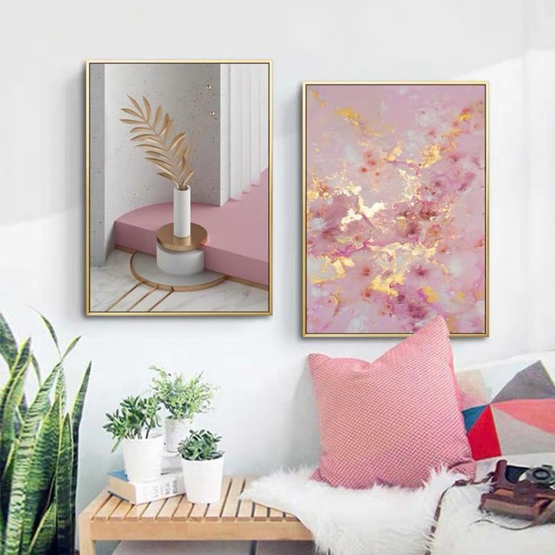 。IG风格。金框画二件套装优惠 设计师文艺风格挂画超美北欧风 - 海报/装饰画/版画 - 其他金属 