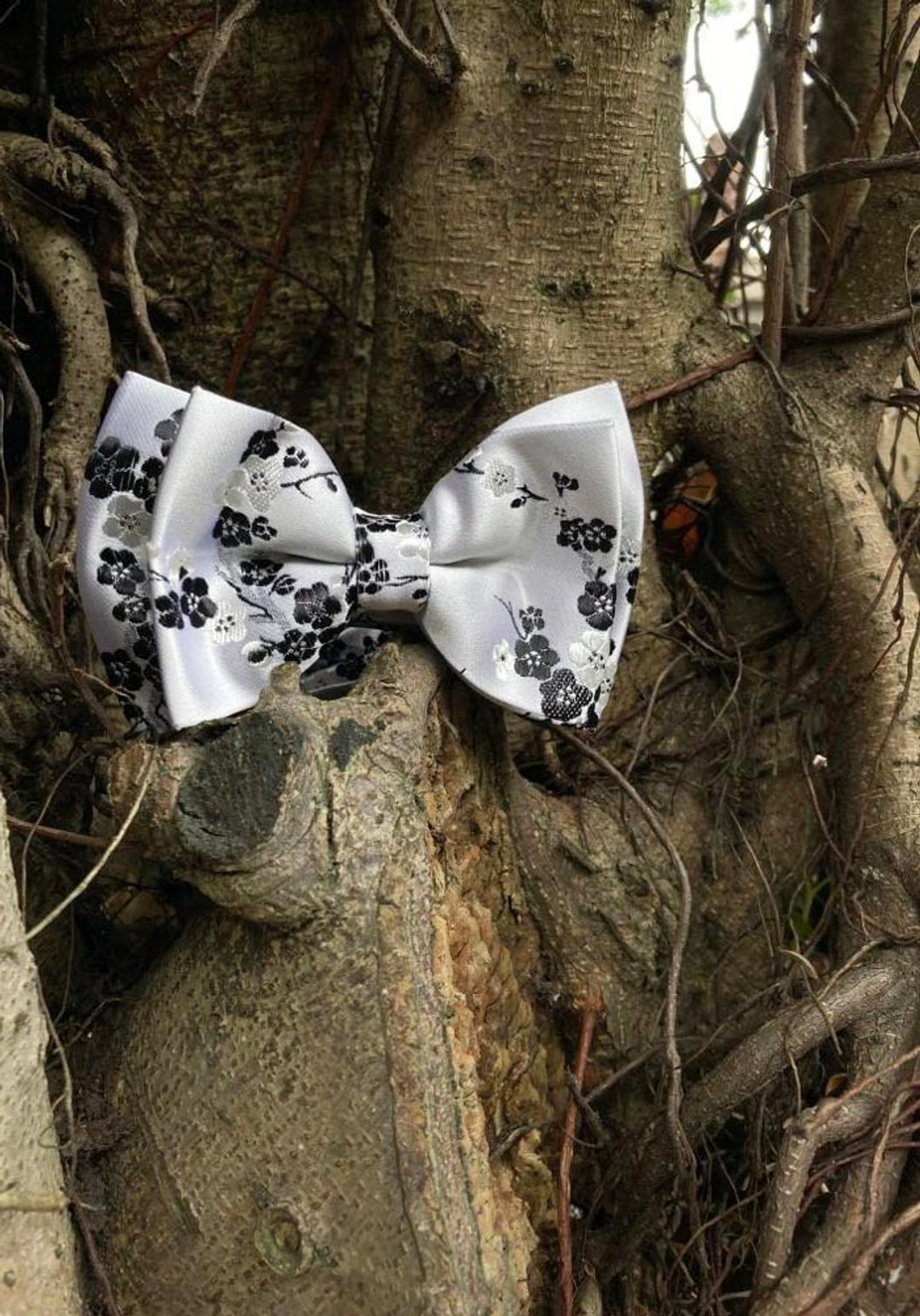 银黑梅花 领结 Bow ties - 领结/领巾 - 其他材质 银色