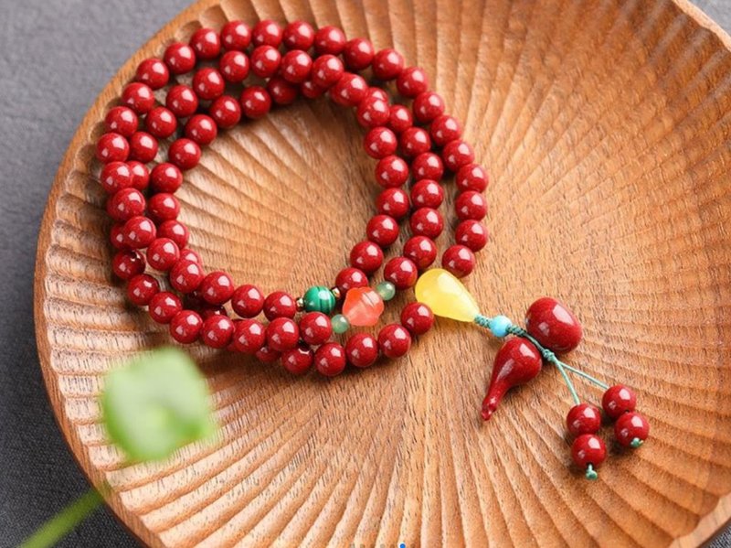 新款美货 天然原矿朱砂精品紫金砂 朱砂含量高达95%以上 - 手链/手环 - 宝石 