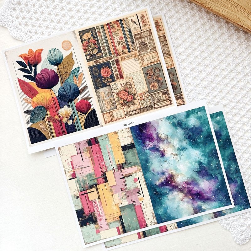 Z357 - MonoPastel 复古背景 - 贴纸 - 纸 