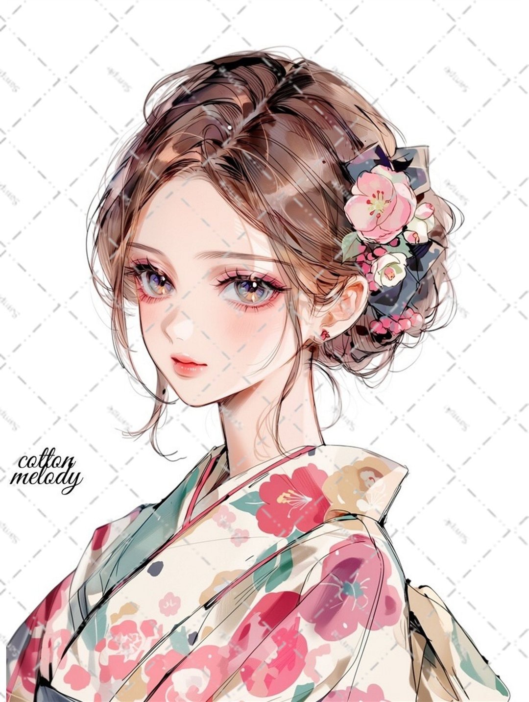 原创贴纸 no.8398 人物贴纸 原创贴纸 人物贴纸 女孩贴纸 原创人物贴纸 - 贴纸 - 纸 