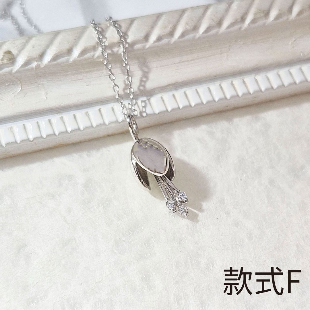 【福袋】小巧奢华福袋(项链+耳环)  925手工银饰 - 项链 - 银 