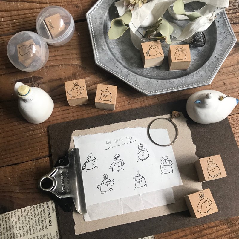 My little hat 我的小帽子 - 木制印章 - 印章/印台 - 木头 