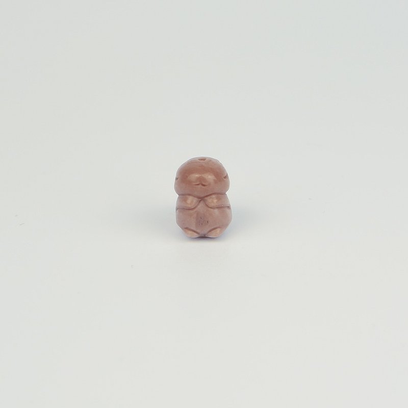 051948耕云兔/淡粉色/带孔素材/月夜城/阿拉善/晶石/天然/水晶 - 金工/饰品 - 水晶 粉红色