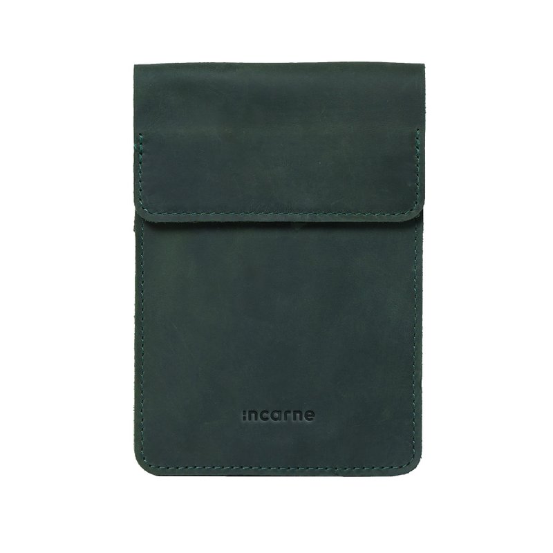 绿色复古皮革手机包 – 斜挎包 - 侧背包/斜挎包 - 真皮 绿色