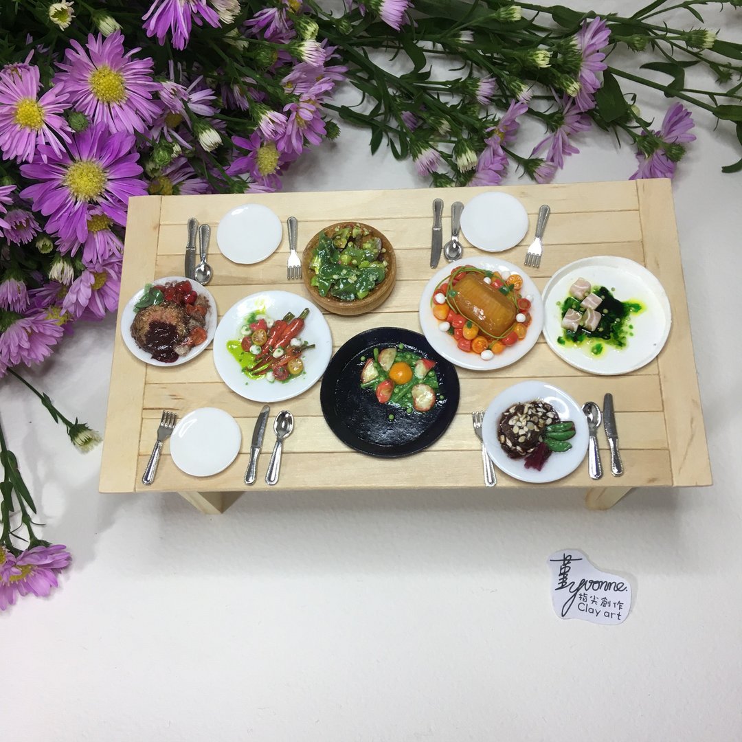 指间料理-12分之1袖珍设计餐盘 - 摆饰 - 其他材质 