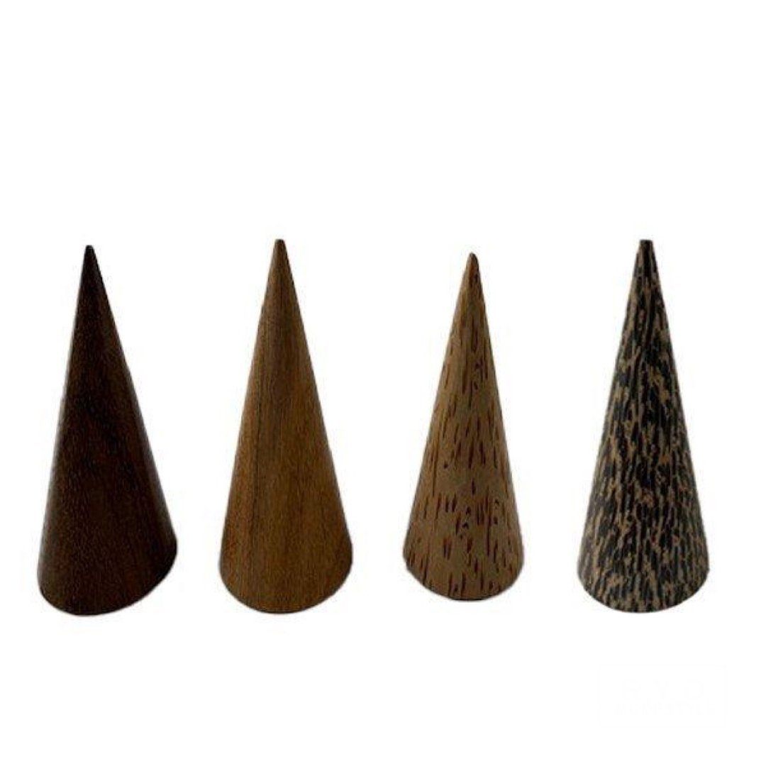 Ring display L 2 pieces 4color - 收纳用品 - 木头 咖啡色