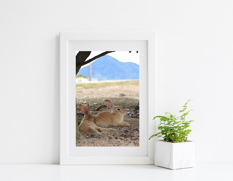 兔子摄影艺术微喷作品 - 有你真好 - 海报/装饰画/版画 - 纸 卡其色