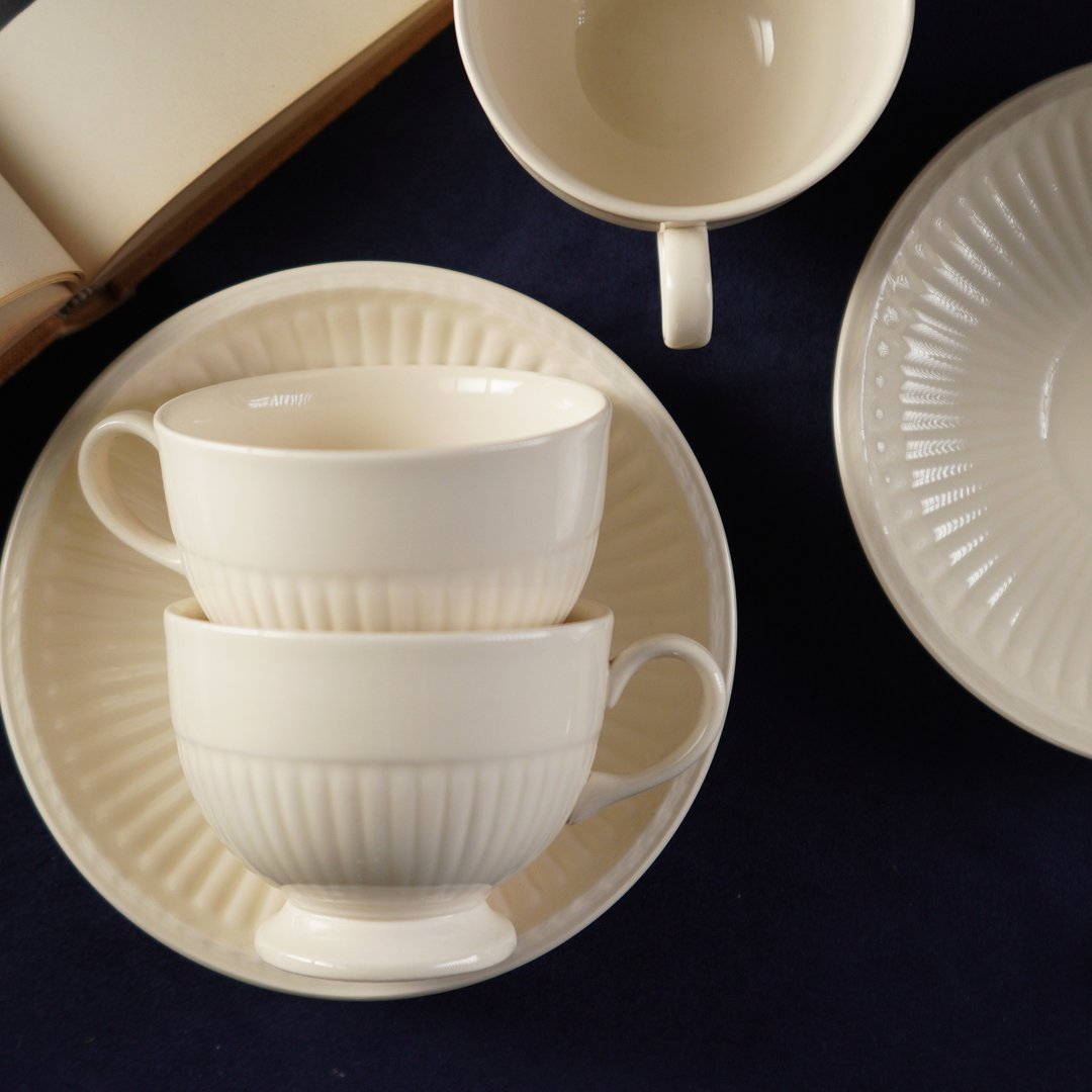 英国Wedgwood Queen's Ware经典Edme系列茶杯/咖啡杯组 - 茶具/茶杯 - 瓷 多色