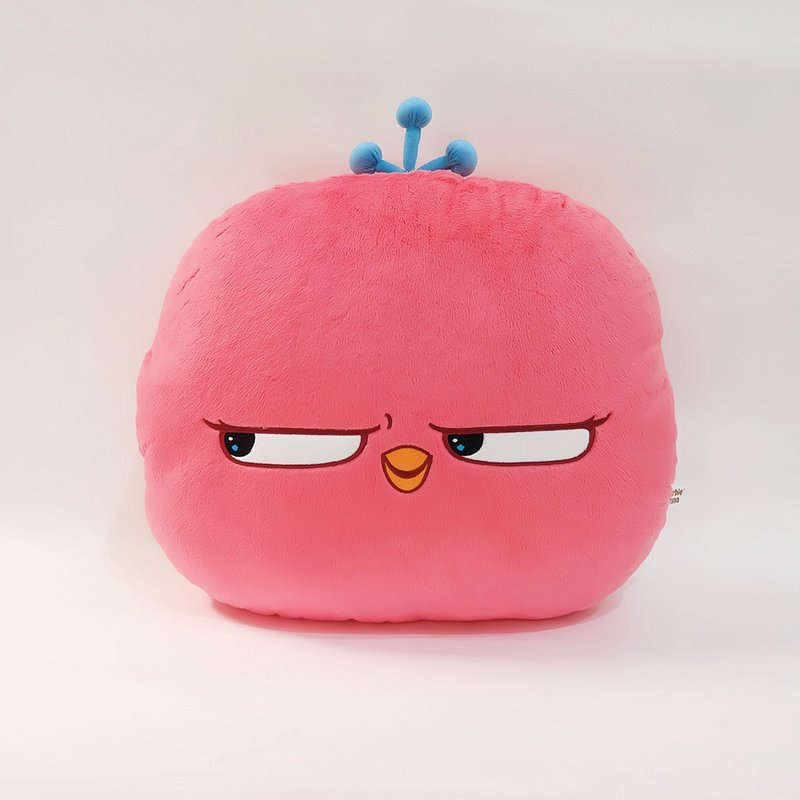 Phebie Plush Pillow (Charming pink bird plush pillow) - 枕头/抱枕 - 其他材质 粉红色