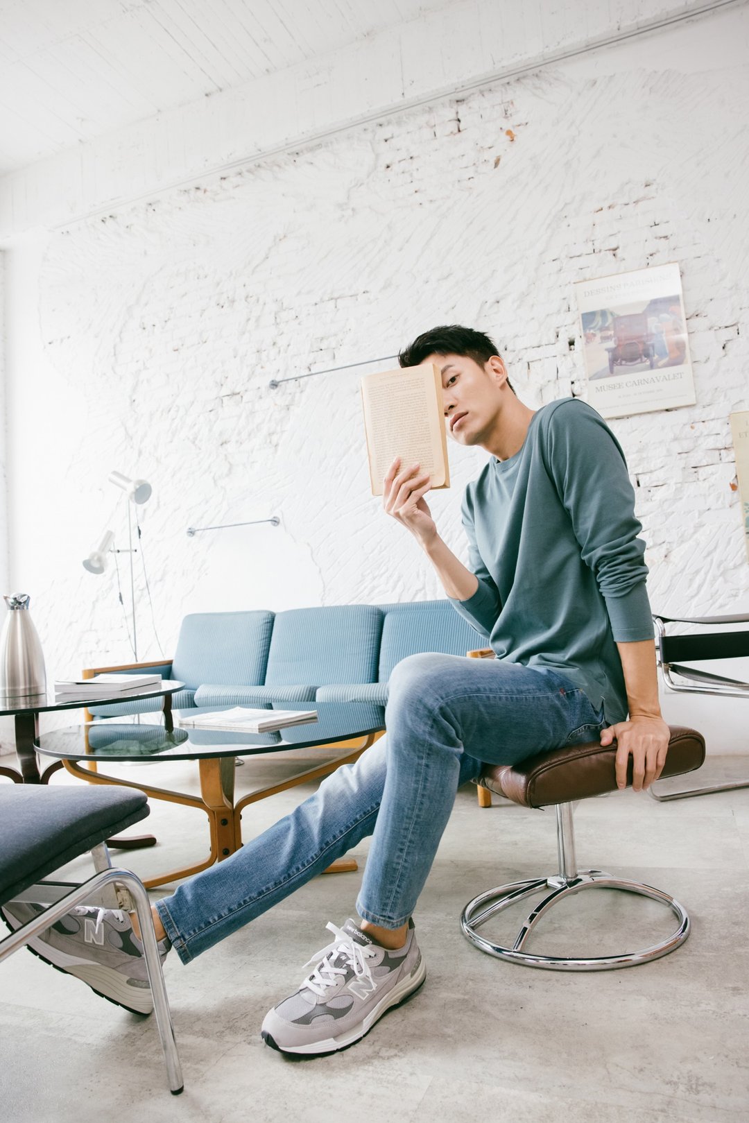JERSCY 长袖质感TEE / 5色 - 男装上衣/T 恤 - 棉．麻 白色