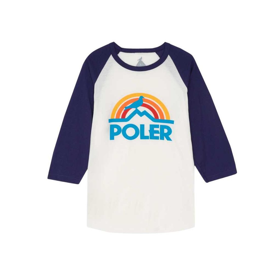 STAPLE X POLER PIGEON RAINBOW RAGLAN 七分袖上衣 联名款 蓝 - 男装上衣/T 恤 - 棉．麻 蓝色