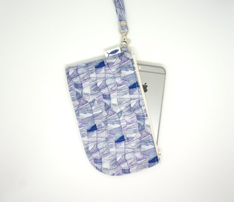 /Blue Monday// 挂颈包/手机包 - 其他 - 棉．麻 蓝色