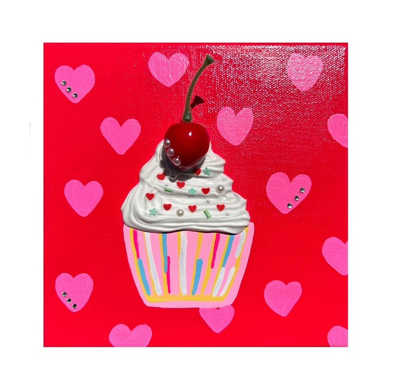 帆布艺术原创纸杯蛋糕 #4 - 海报/装饰画/版画 - 其他材质 