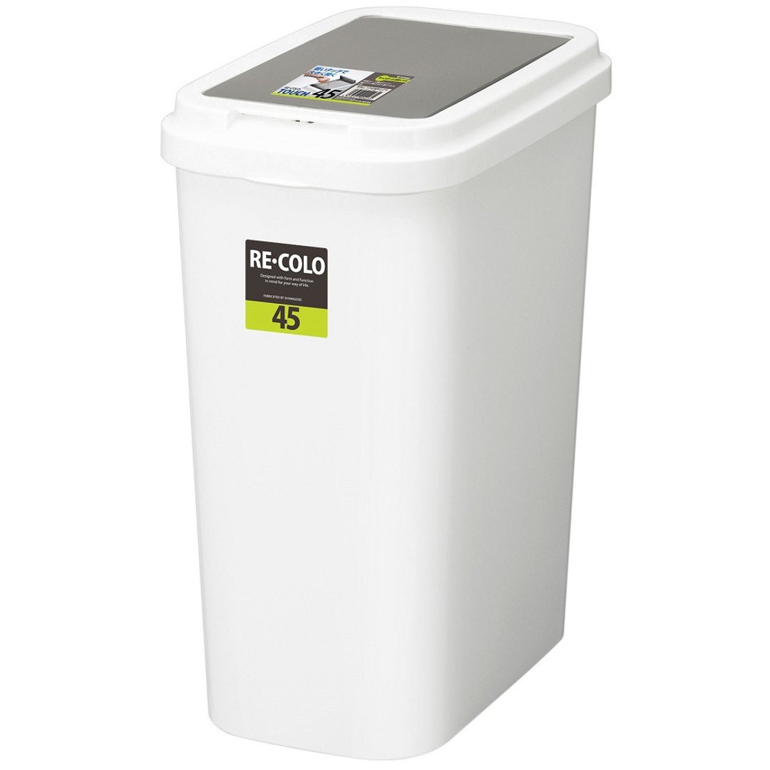 日本TONBO RE.CORO系列单手按压式垃圾桶45L - 垃圾桶 - 塑料 