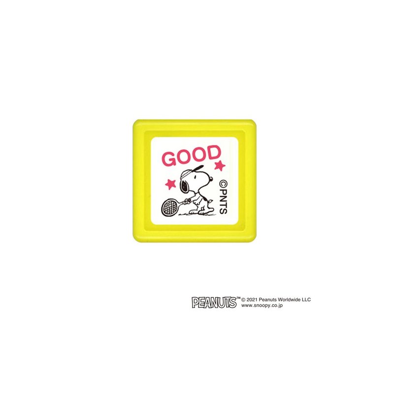 【KODOMO NO KAO】Snoopy浸透印 E GOOD3 - 印章/印台 - 塑料 红色