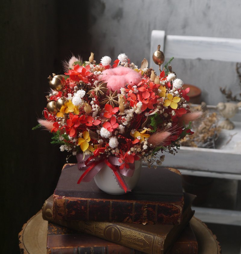 桑染红莓.温馨红色系.生日.干燥花.母新节.永生花. - 干燥花/捧花 - 植物．花 红色