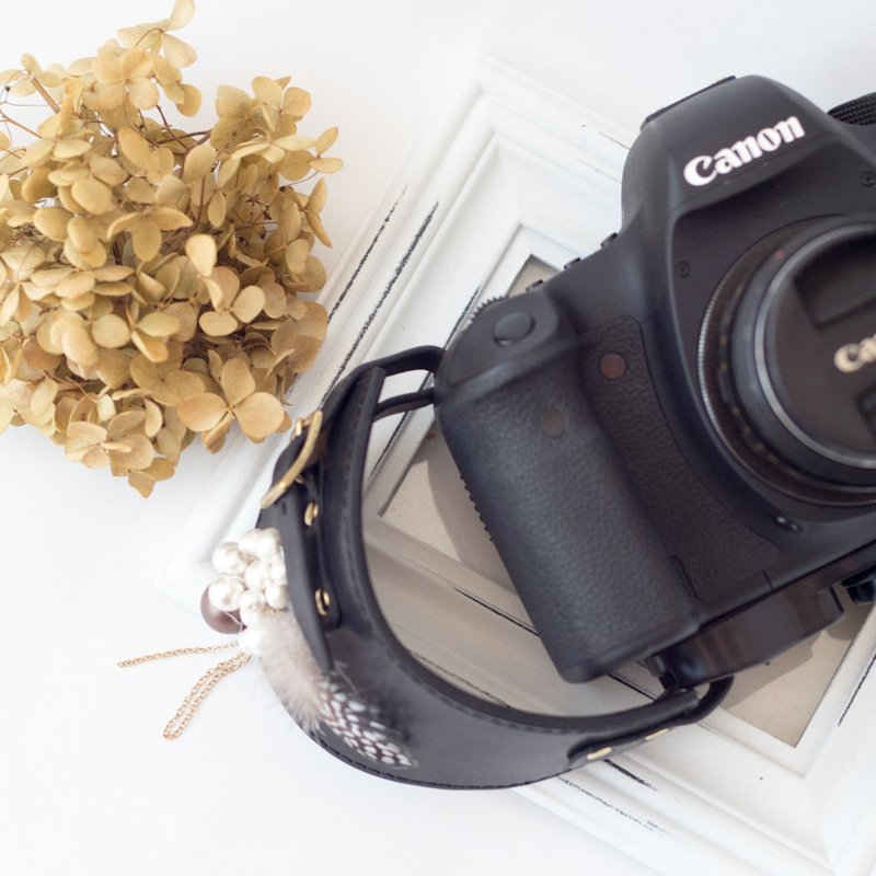 Camera hand strap to adult women - 相机 - 真皮 黑色