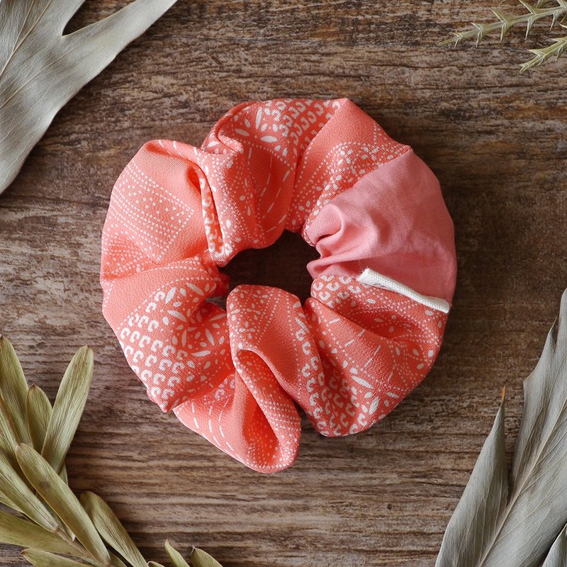 带来幸福的发饰 和服大肠发圈优质丝绸 - 发饰 - 丝．绢 粉红色