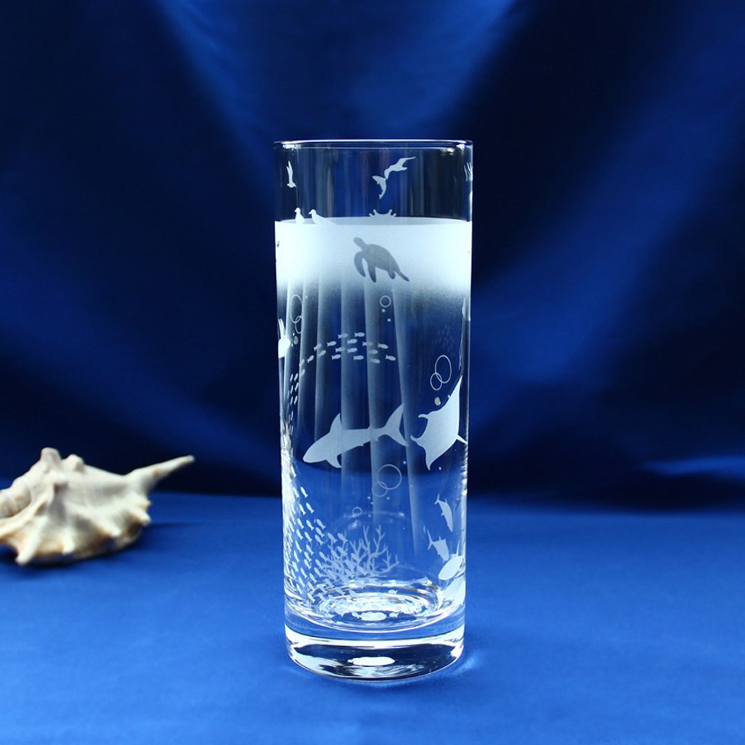 [海洋水族箱] 长型玻璃杯 - 玻璃杯 - 玻璃 透明