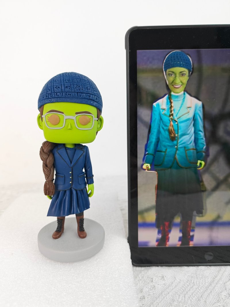 纯手工定制美国Funko Pop 自画肖像公仔娃娃男朋友老公生日礼物 - 玩偶/公仔 - 粘土 多色