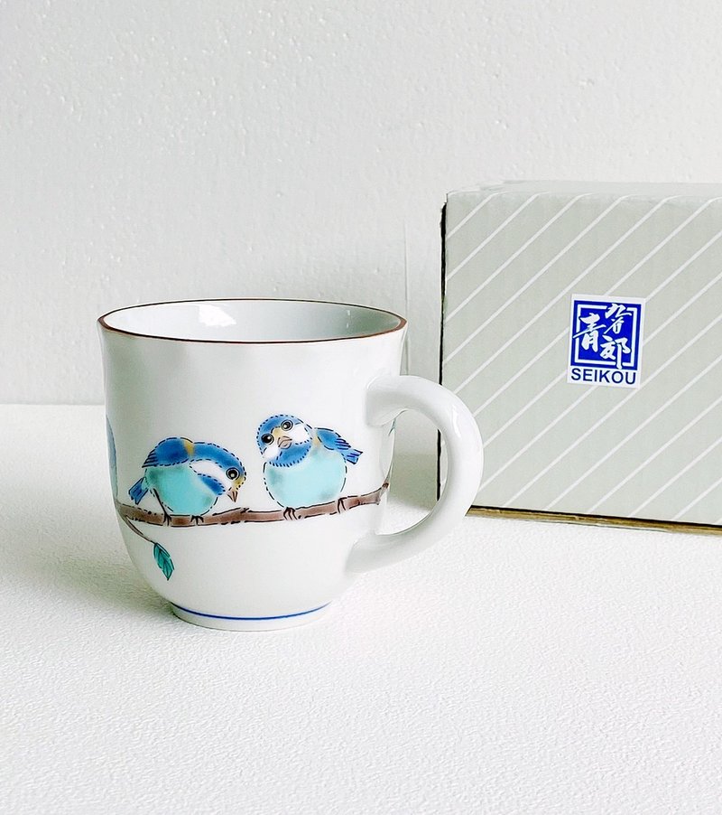山雀马克杯 /九谷青郊窑 - 咖啡杯/马克杯 - 瓷 