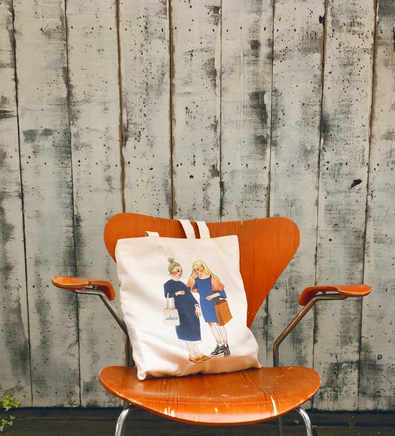 文具好朋友帆布袋 青青系列 - 手提包/手提袋 - 棉．麻 蓝色