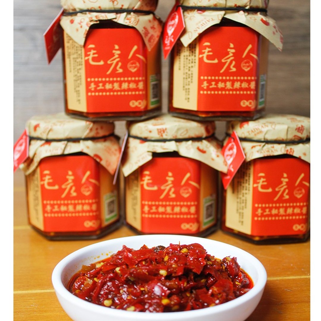 毛彦人手工辣椒酱 / 天下第一辣美味沾酱 - 熟食小吃 - 其他材质 红色