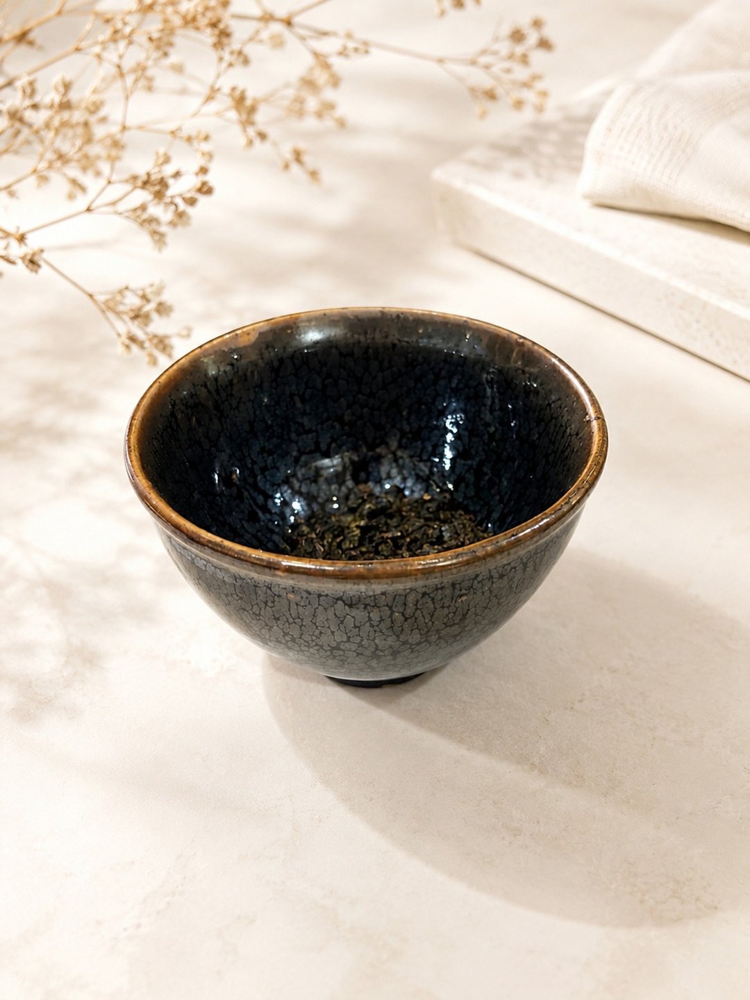 循环设计-窑烧蚵壳油滴天目釉茶器 - 其他 - 陶 