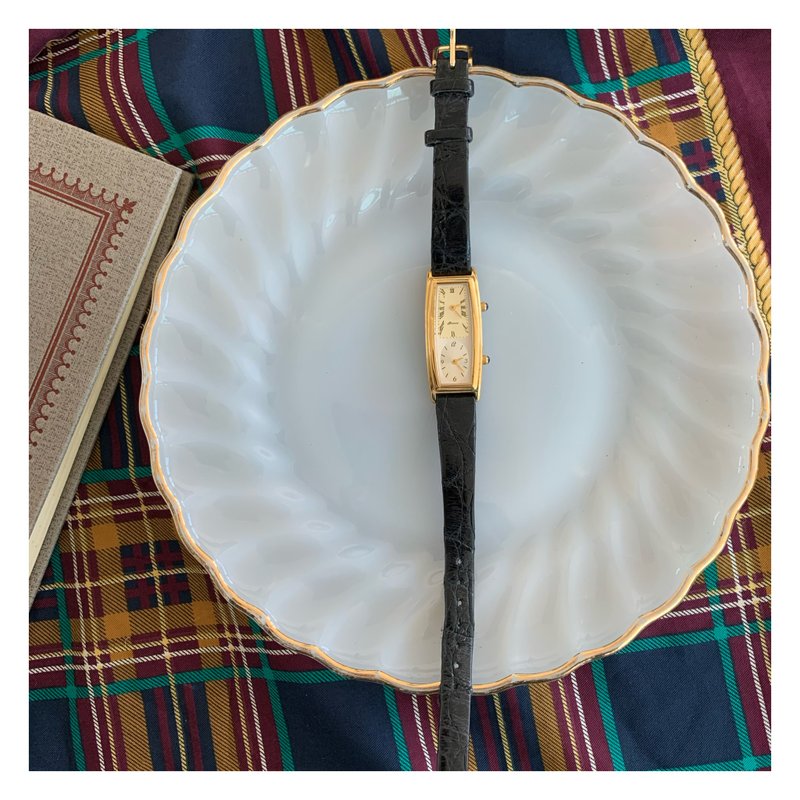 Vintage 日本双时计古董手表 祖母钟表 - 女表 - 其他金属 金色