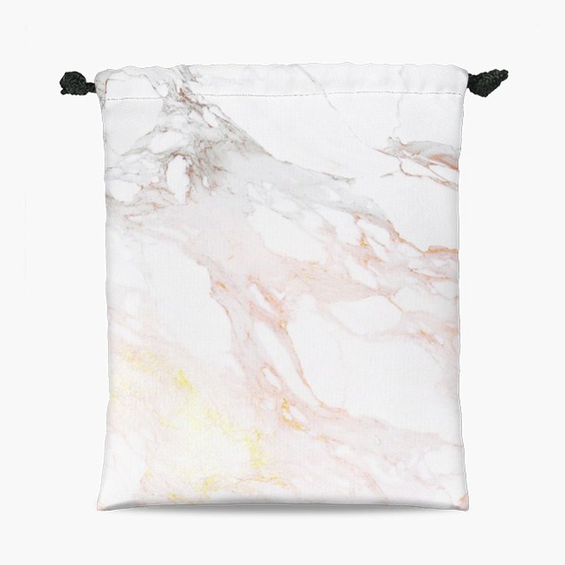 Drawstring Pouch - 束口袋 - Golden Marble - 化妆包/杂物包 - 其他材质 