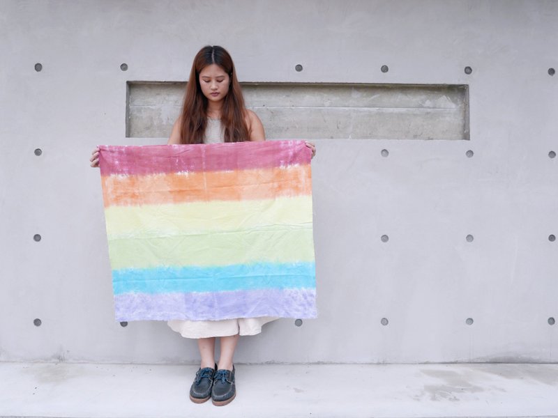 【婚姻平权】彩虹 旗帜 风景挂布/定制化尺寸/职人手工渲染 - 墙贴/壁贴 - 棉．麻 多色