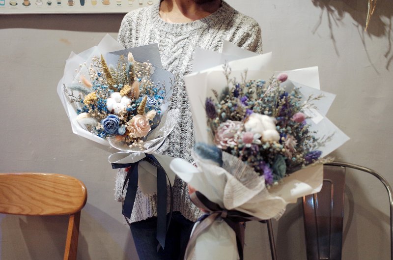 静谧季节干燥花束 扩香花 自然系 - 干燥花/捧花 - 植物．花 