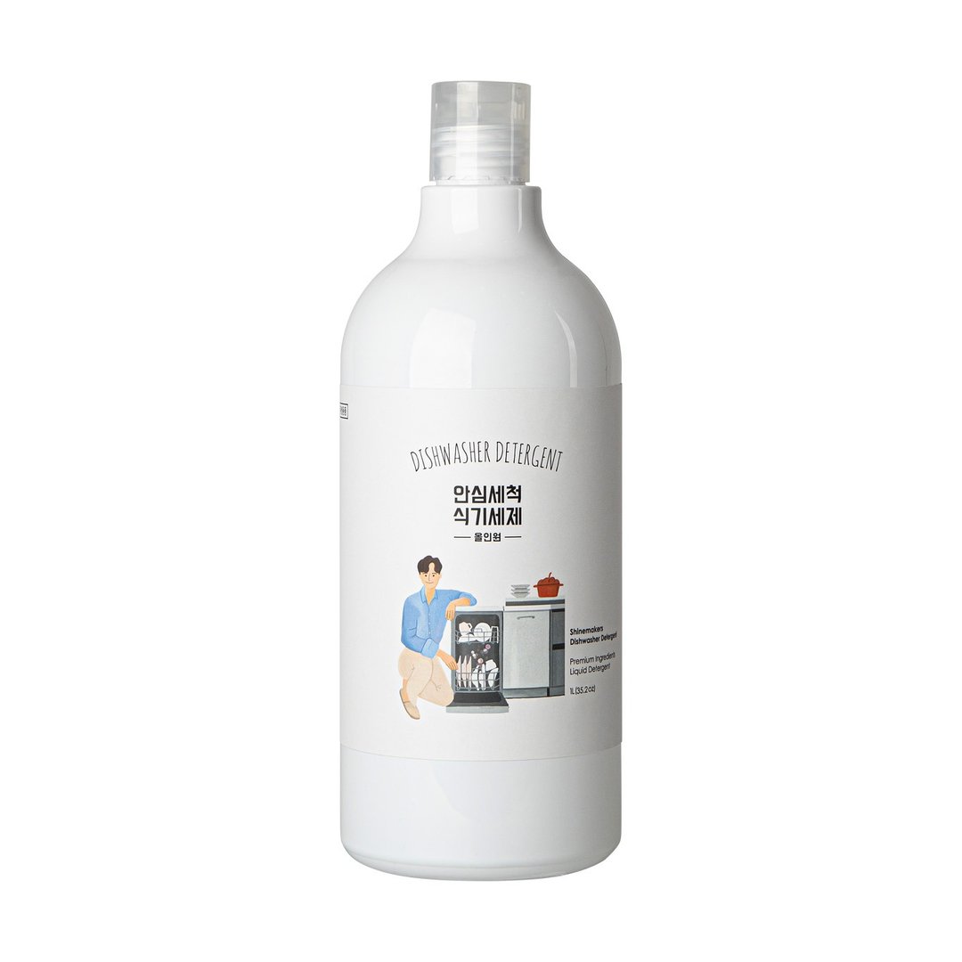 韩国 SHINE MAKERS 洗碗机专用液体型清洁剂 - 碗盘清洁 - 塑料 白色