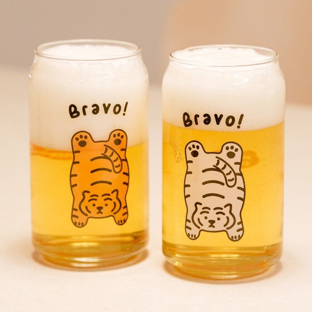 躺肥虎 Bravo 玻璃啤酒杯 ( 共 2 款 ) 470ml - 酒杯/酒器 - 玻璃 