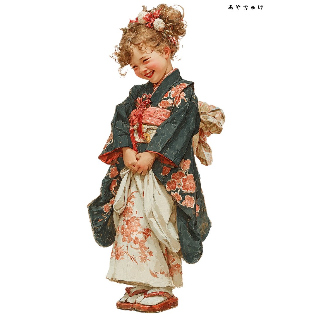 【12月新品4】07-114-0314 人物贴纸 和服复古 - 贴纸 - 纸 