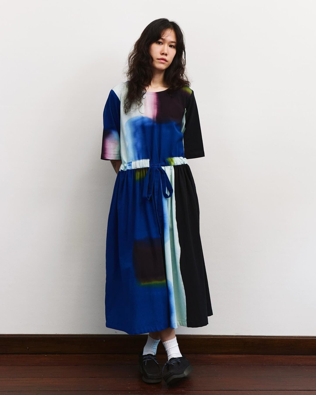 Glimmer Hope Tunic Dress - 洋装/连衣裙 - 棉 蓝色