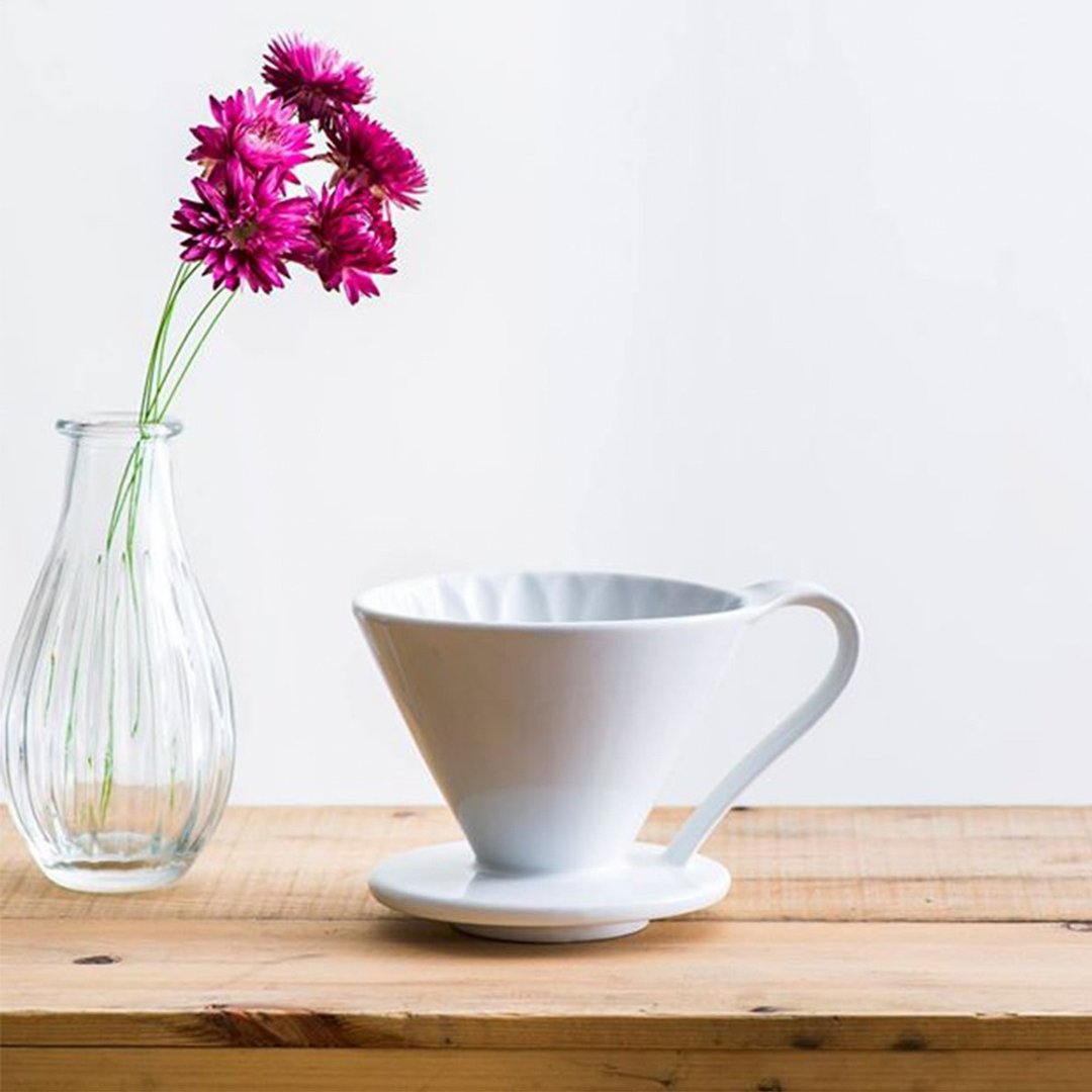 【热销补货】日本CAFEC 花瓣型陶瓷滤杯-白色 / 共2款 - 咖啡壶/周边 - 瓷 白色