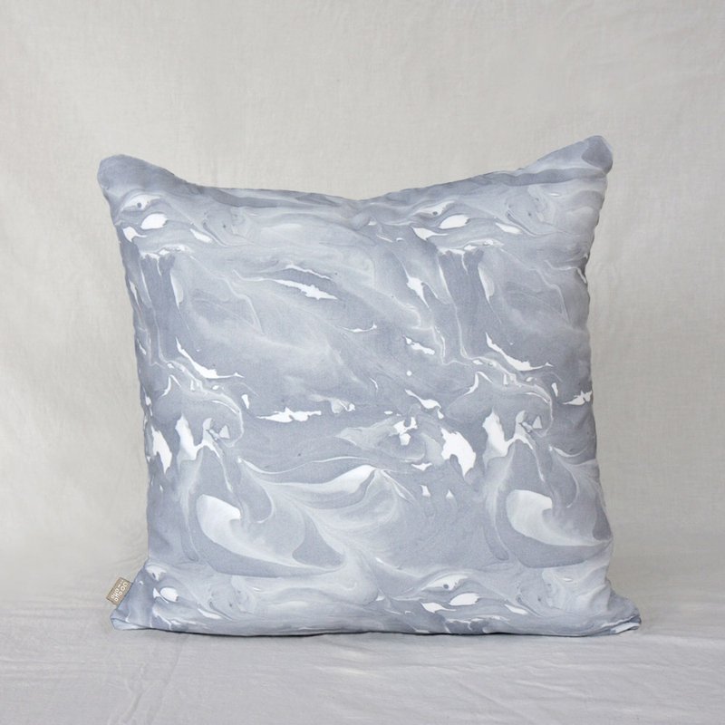 DOWN TO EARTH 地心默想(鸭毛) - 枕头/抱枕 - 棉．麻 灰色