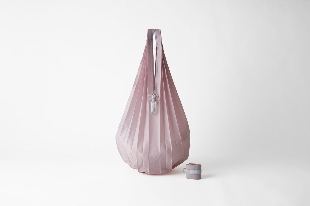 日本Shupatto Minimal 折叠环保袋 - Nude Pink - 手提包/手提袋 - 尼龙 粉红色