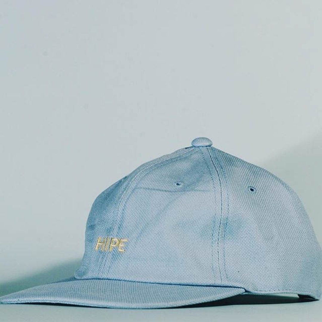 skyblue short visor cap - 帽子 - 棉 蓝色
