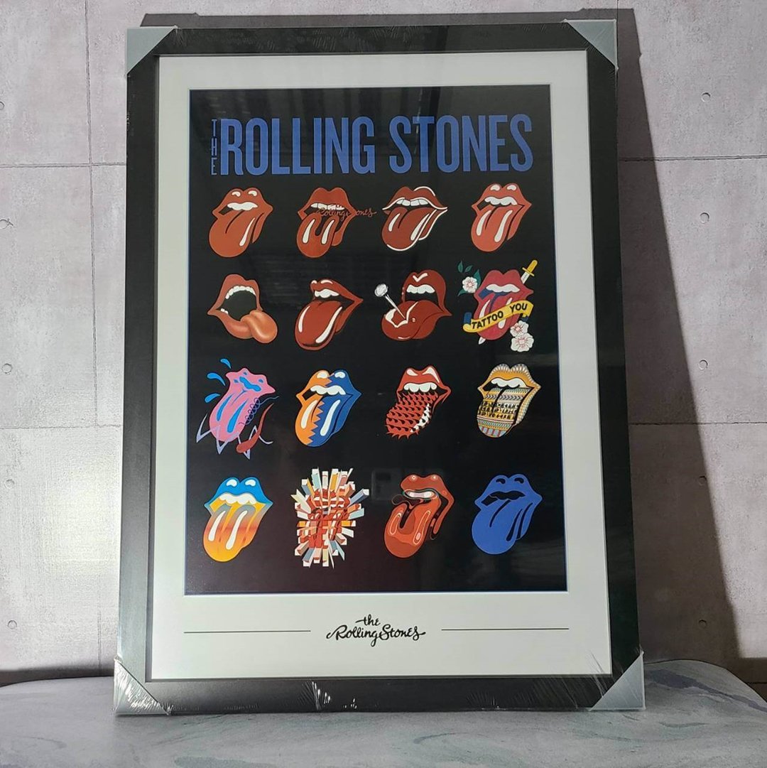 【滚石乐团】The rolling stones (Tongues) 75×55 海报含框 - 海报/装饰画/版画 - 其他材质 多色
