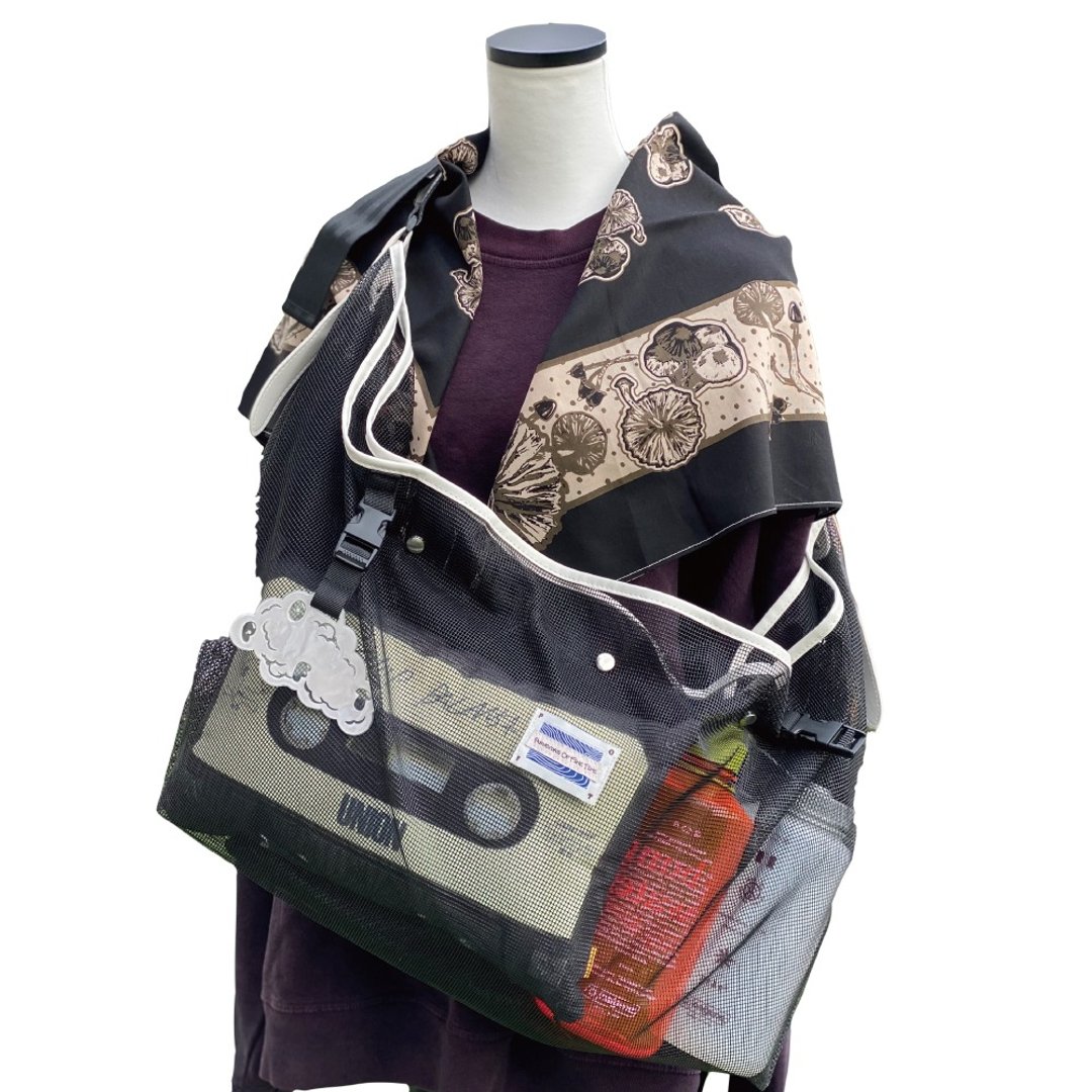 Mesh material messenger bag dailyshoulder mesh - 侧背包/斜挎包 - 其他材质 
