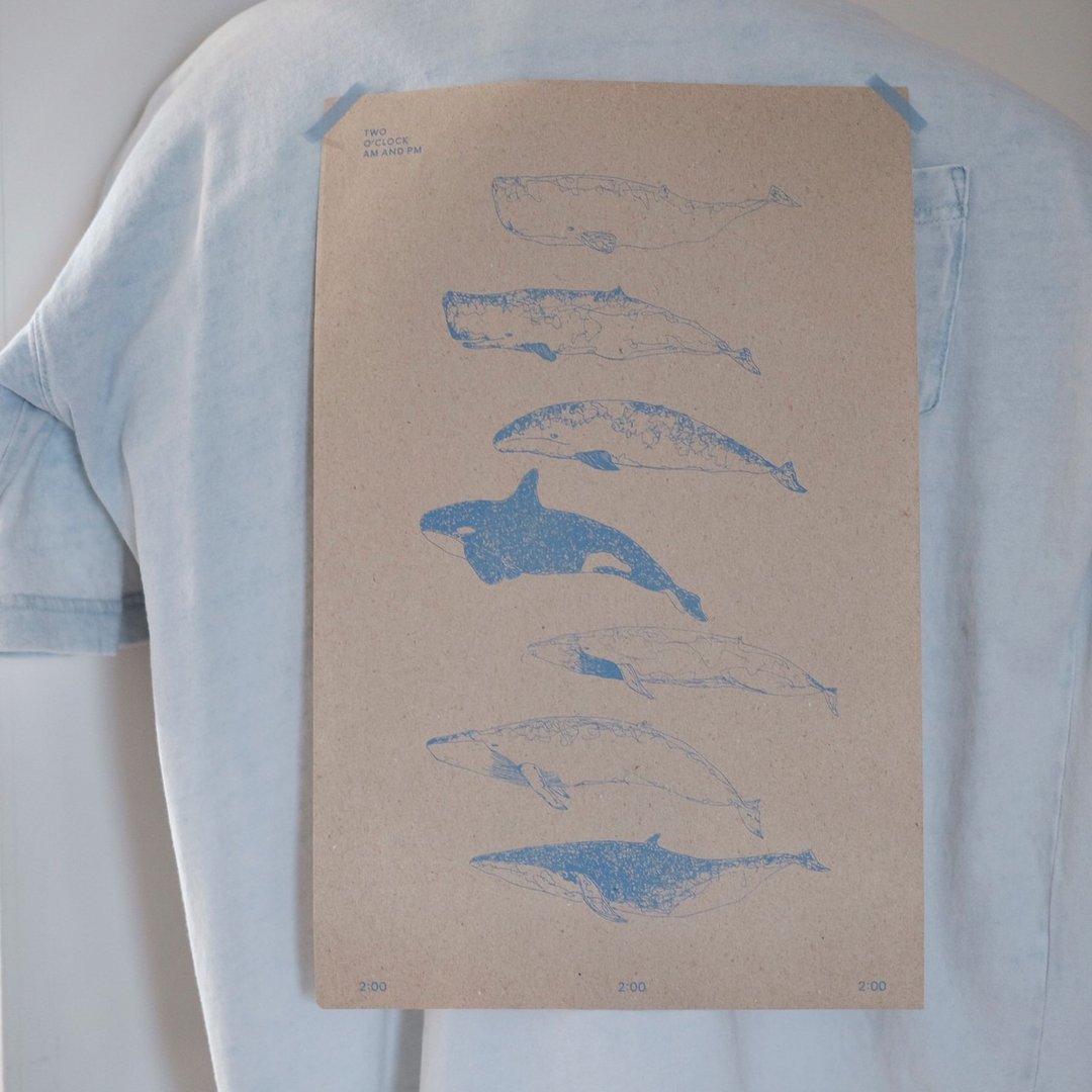 夏日海洋回馈 / whale poster - 海报/装饰画/版画 - 纸 卡其色