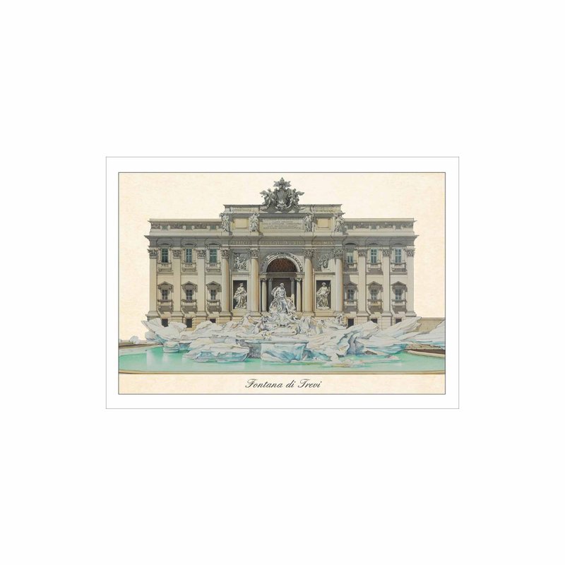 意大利 IFI 明信片 维雷特喷泉 - 卡片/明信片 - 纸 多色