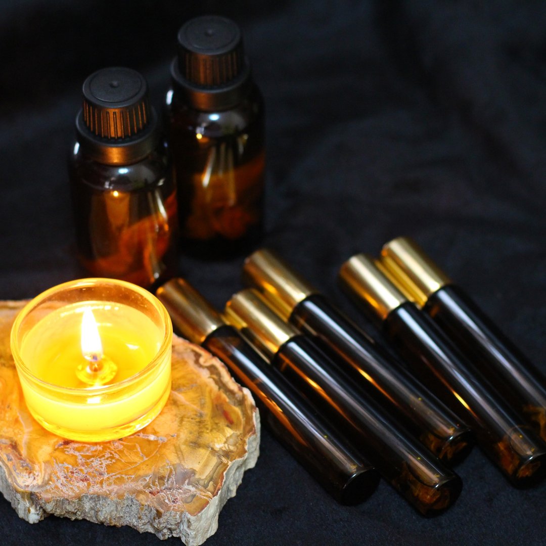 【命定的魔法油】10ml 滚珠瓶 - 身体护肤/按摩油 - 精油 黄色
