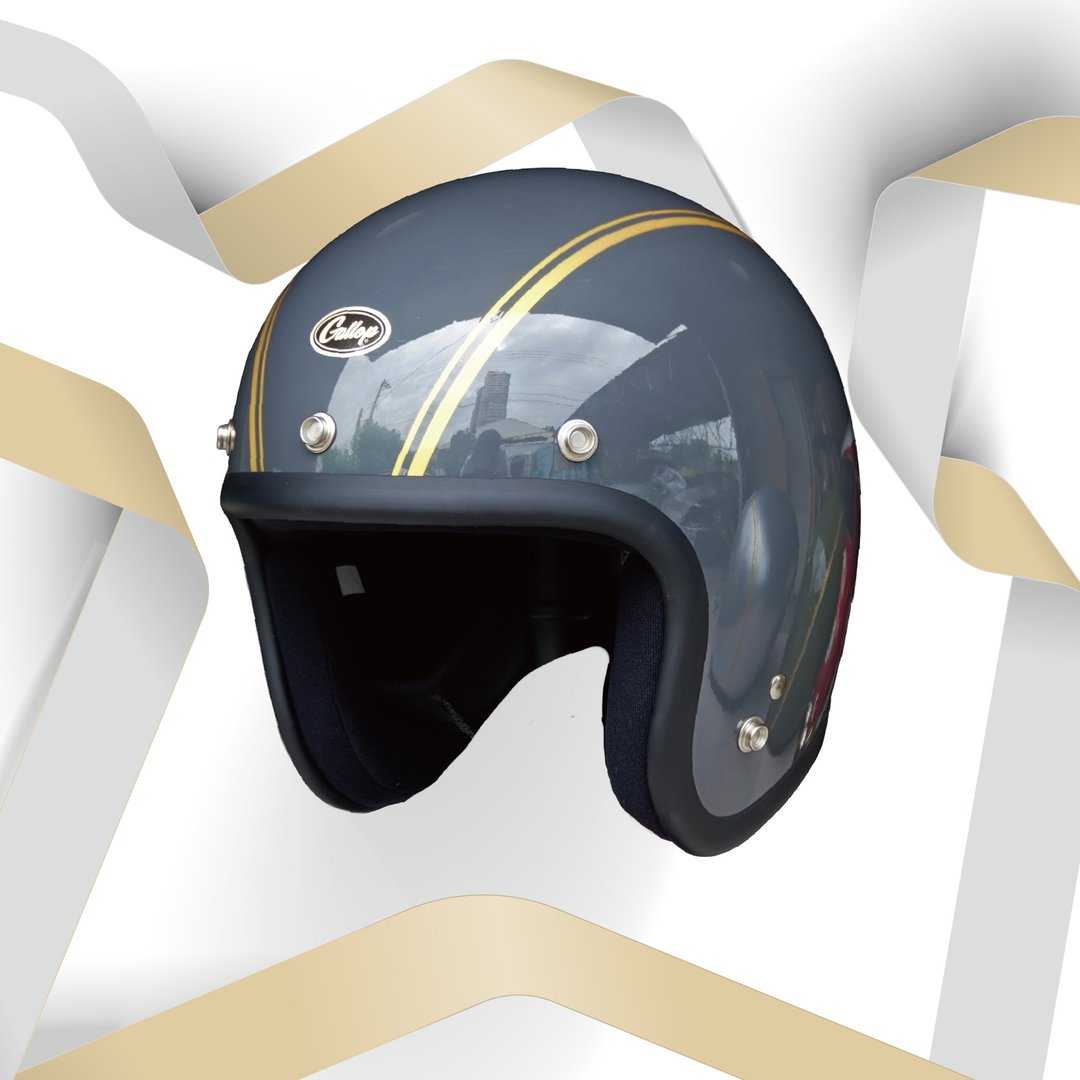 GALLOP BIJIN SERIES HELMET 美人系 3/4半罩安全帽 水泥灰 S-XXL - 安全帽 - 其他材质 