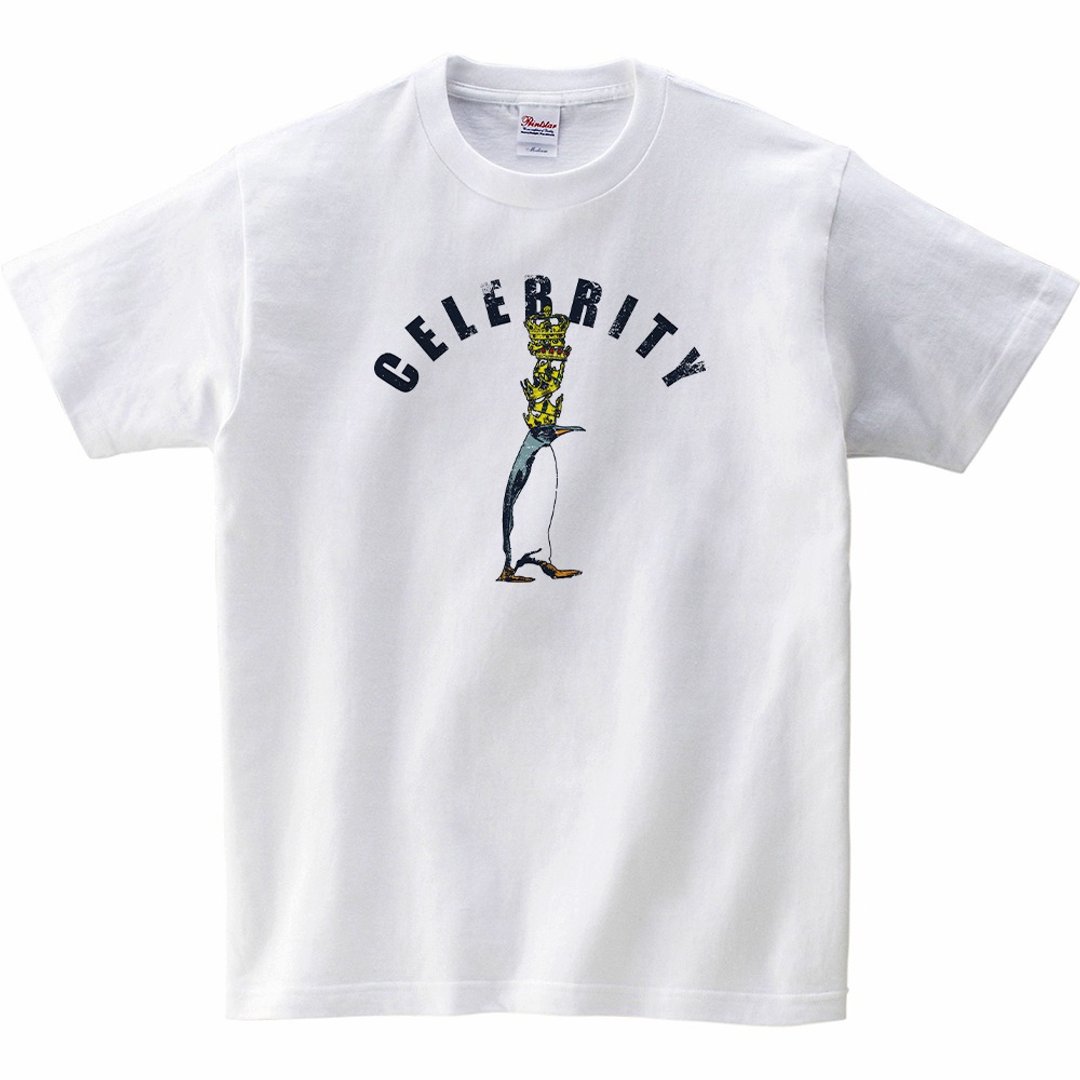 儿童T恤/ Celebrity penguin - 童装上衣 - 棉 白色