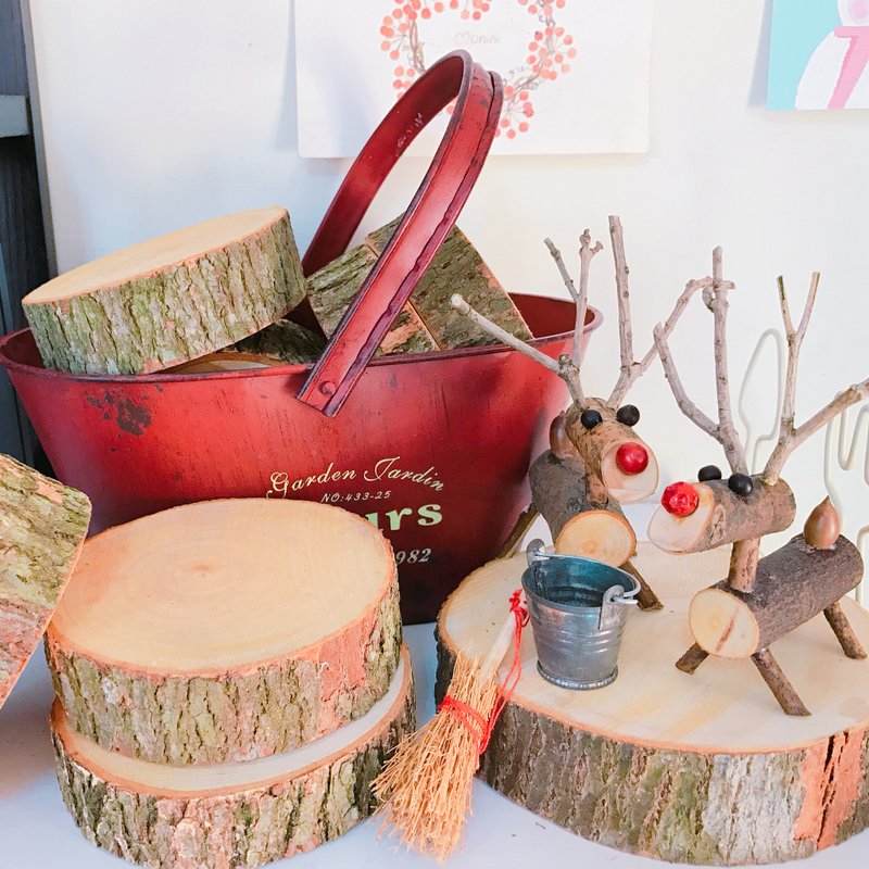 天然芳香─纯手工樟木块(单块售/圆直径9-10厘米款) - 摆饰 - 木头 