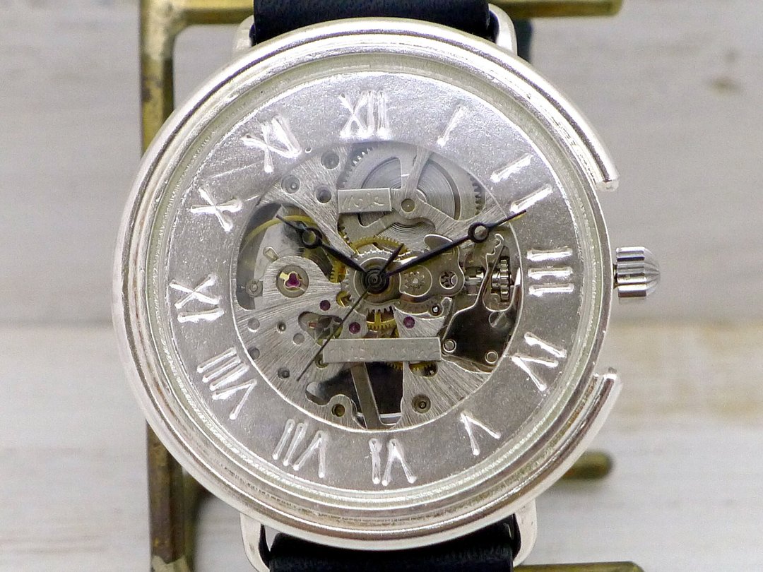 Handmade watch Manual winding Silver Oversized JUMBO SHW081 Roman numerals (SHW081 Roman numerals) - 女表 - 纯银 银色